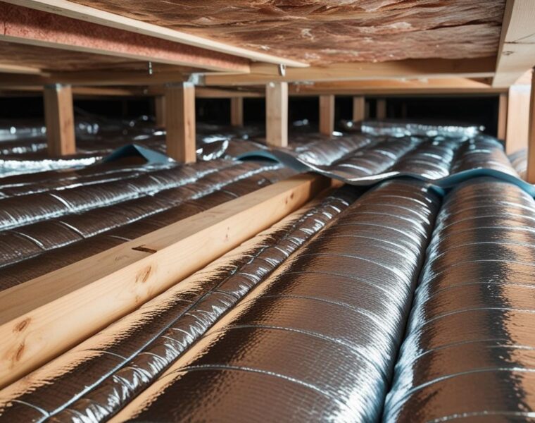 reflekterande krypgrunds isolering